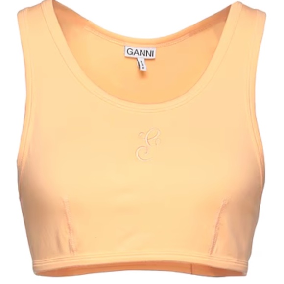 Ganni Embroidered Bralette Top - Picture 2 of 2